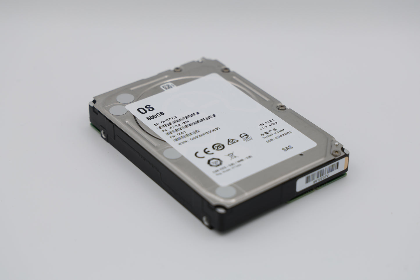 600 GB SAS 2,5” Mission Critical White Label Hard Drive - XX600MM0009
