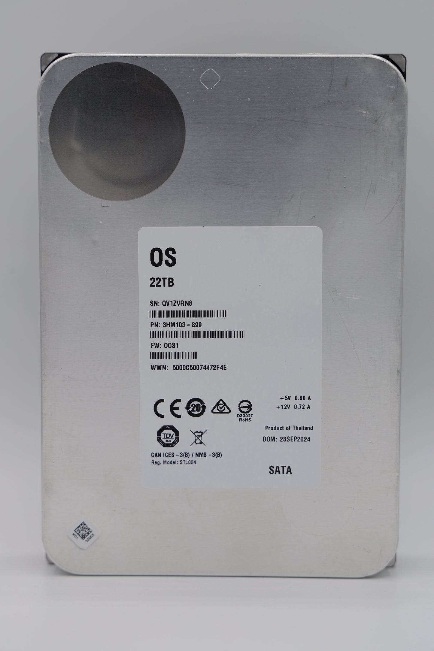 Seagate Exos X22 22 TB SATA White Label Hard Drive