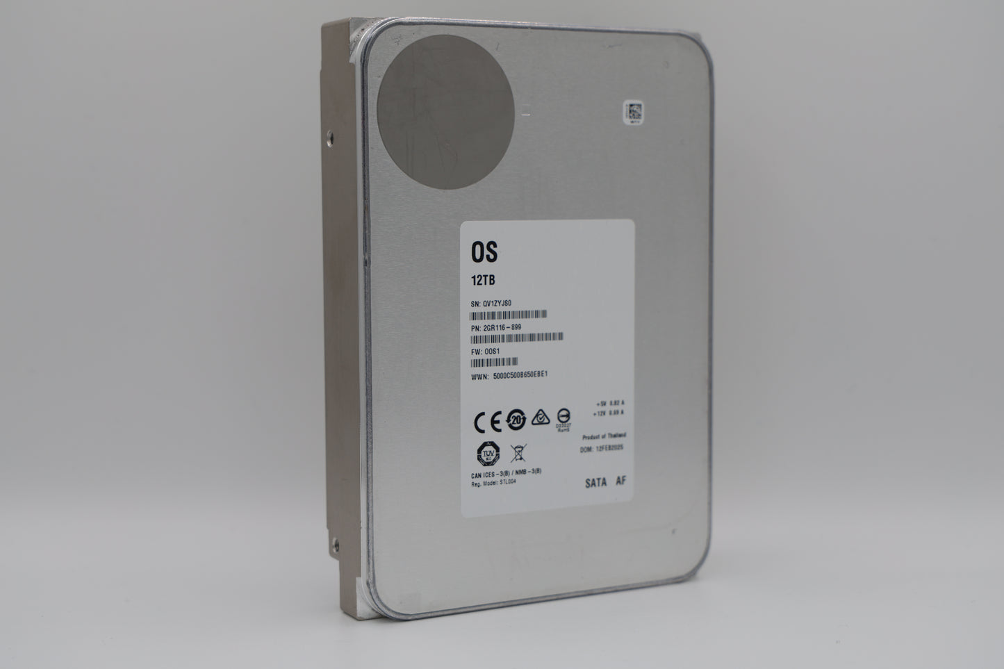 12 TB SATA 3,5” Desktop White Label Hard Drive - XX12000DM0007