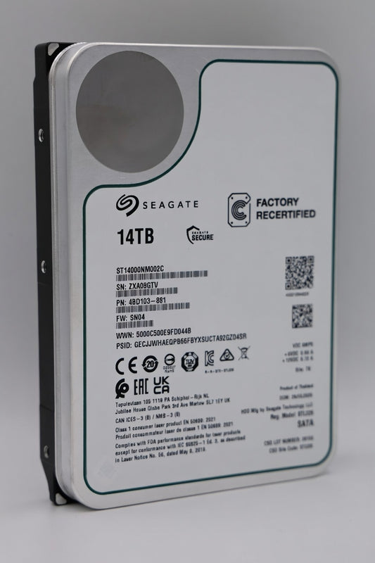 Seagate Exos 14 TB SATA Recertified Hard Drive - ST14000NM002C