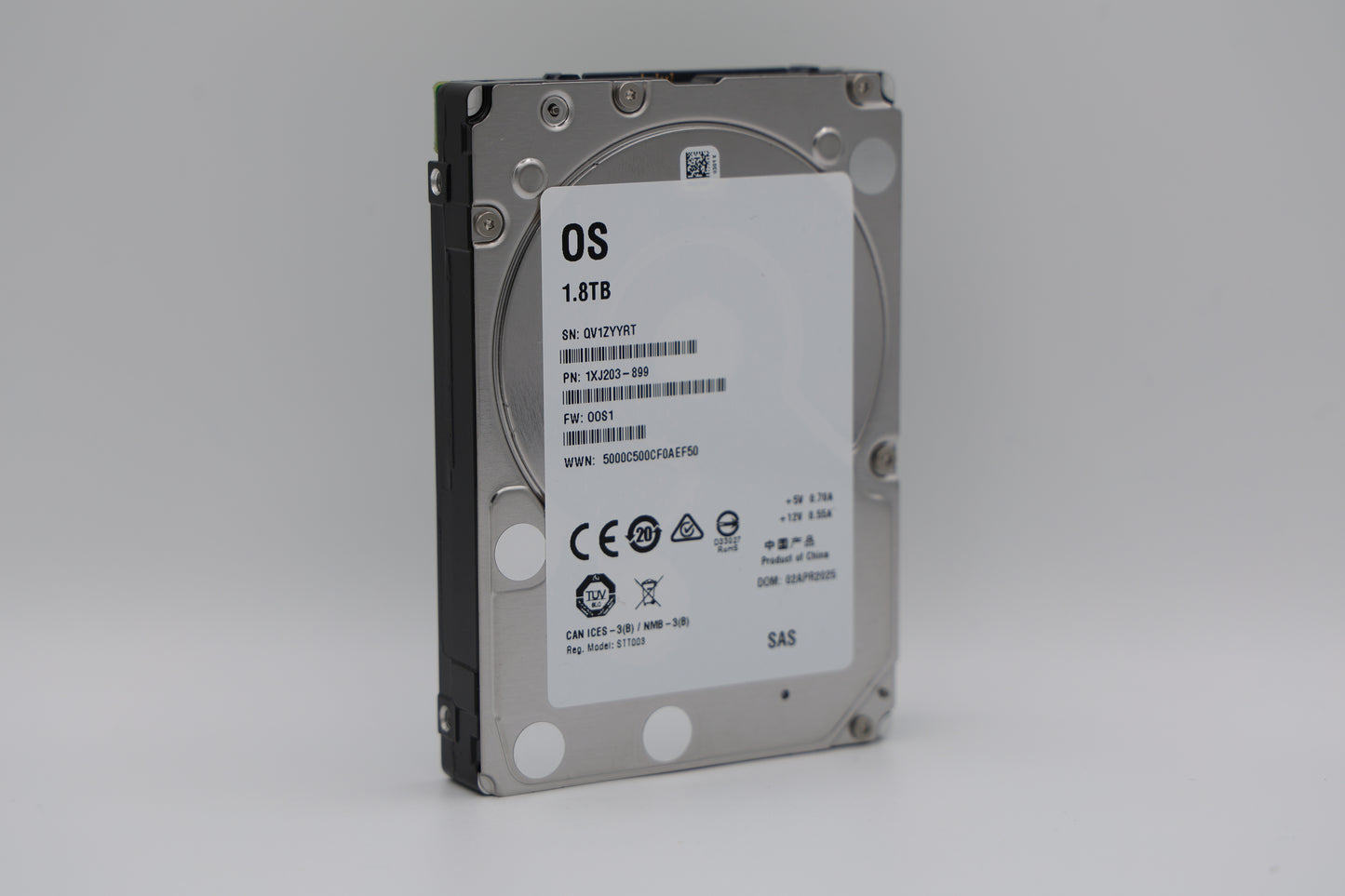 1,8 TB SAS 2,5” Mission Critical White Label Hard Drive - XX1800MM0129