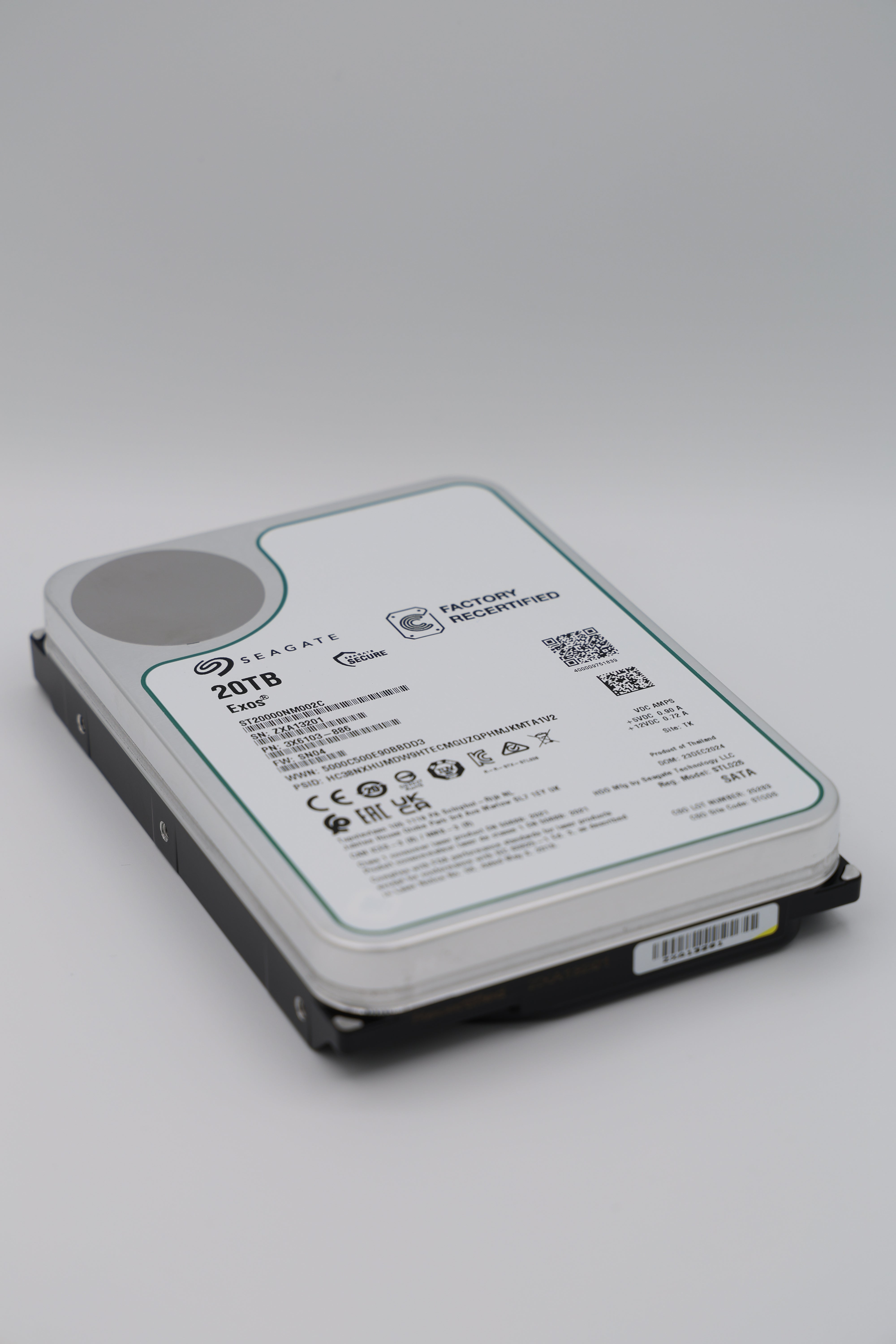 Seagate Exos 20 TB SATA Recertified Hard Drive - ST20000NM002C