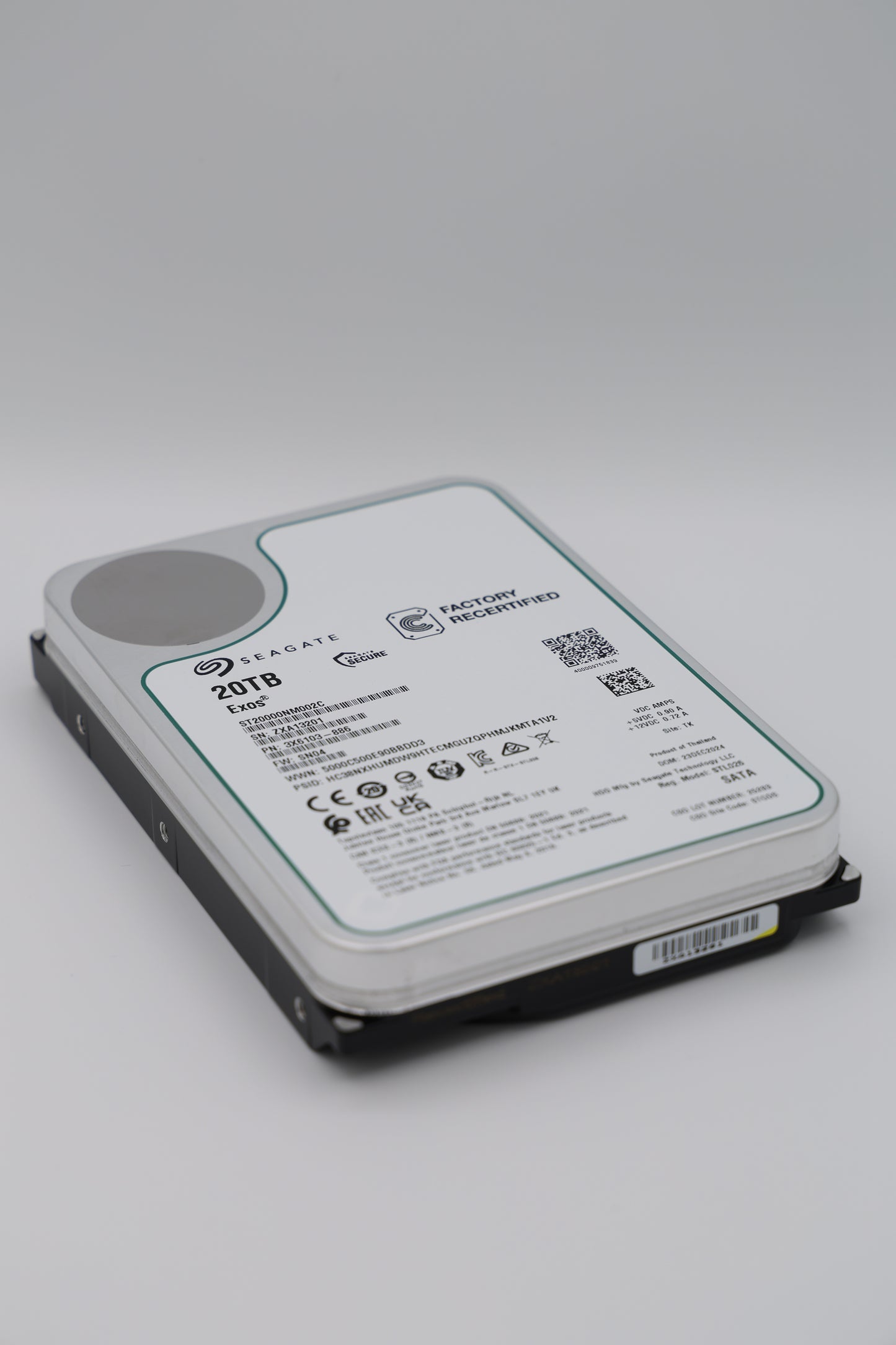 Seagate Exos 20 TB SATA Recertified Hard Drive - ST20000NM002C