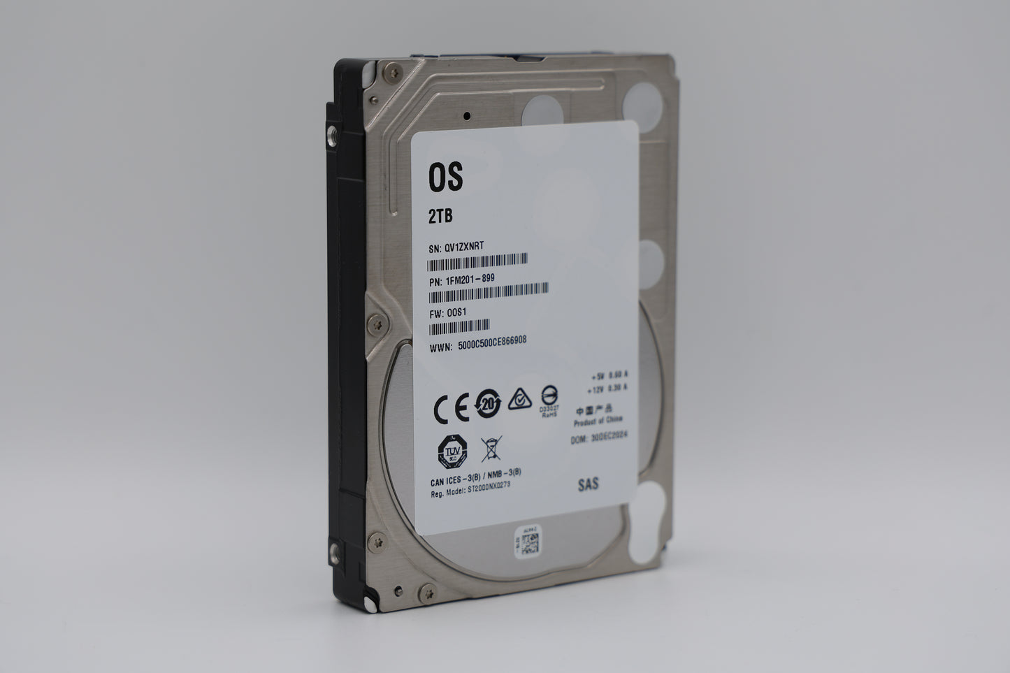 2 TB SAS 2,5” Enterprise White Label Hard Drive - XX2000NX0273