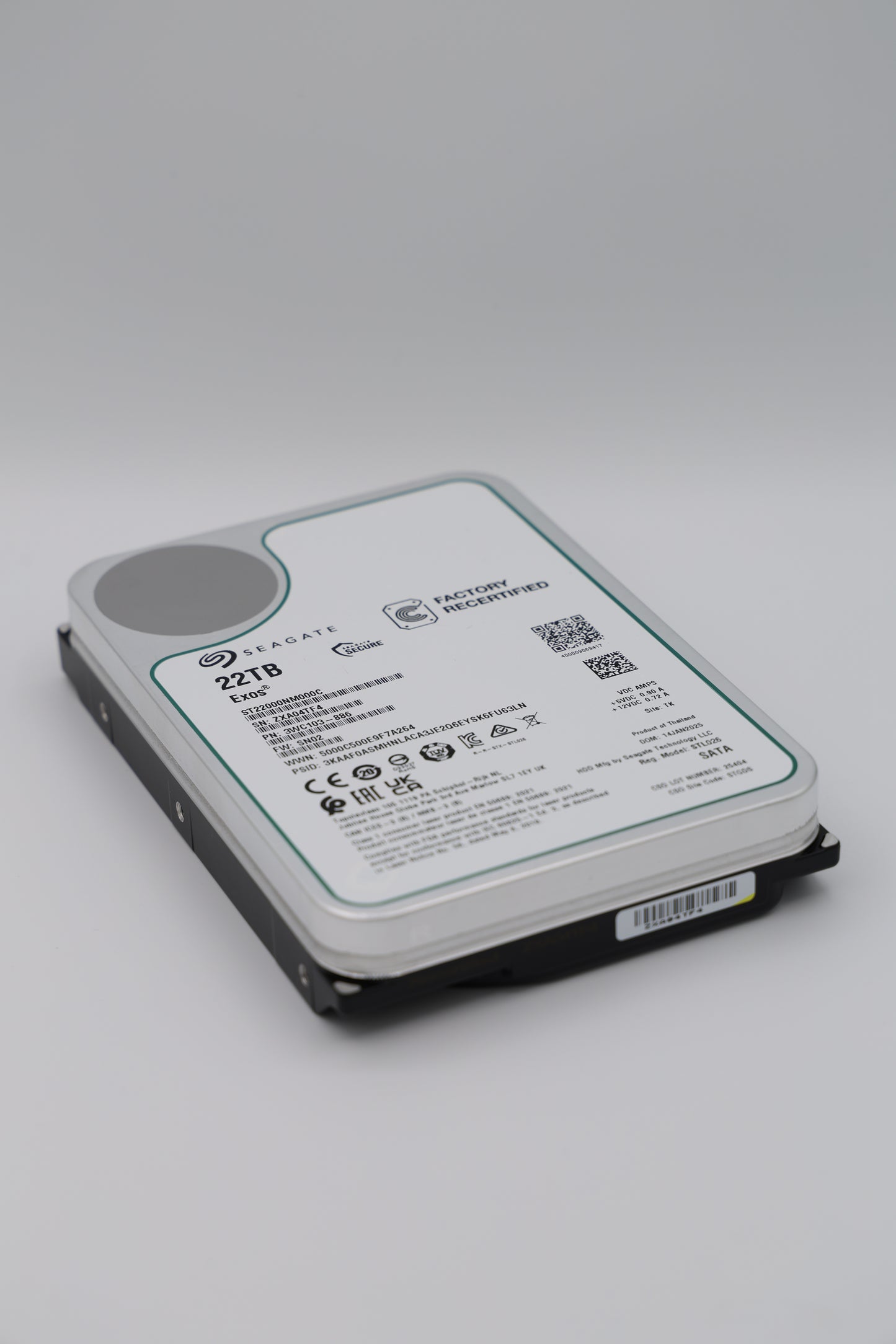 Seagate Exos 22 TB SATA Recertified Hard Drive - ST22000NM000C