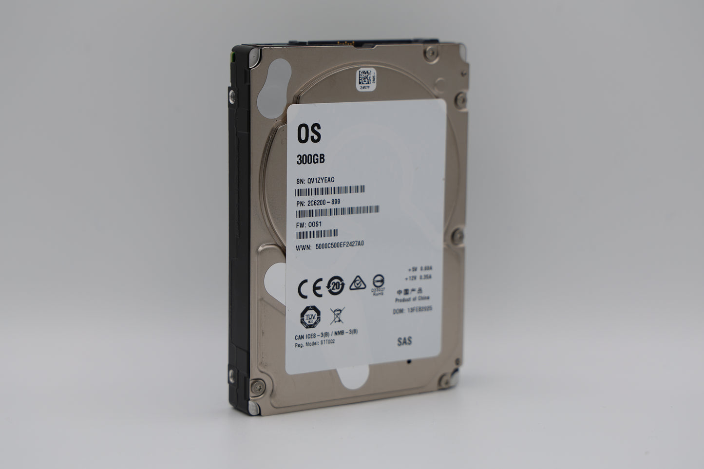 300 GB SAS 2,5” Mission Critical White Label Hard Drive - XX300MM0048