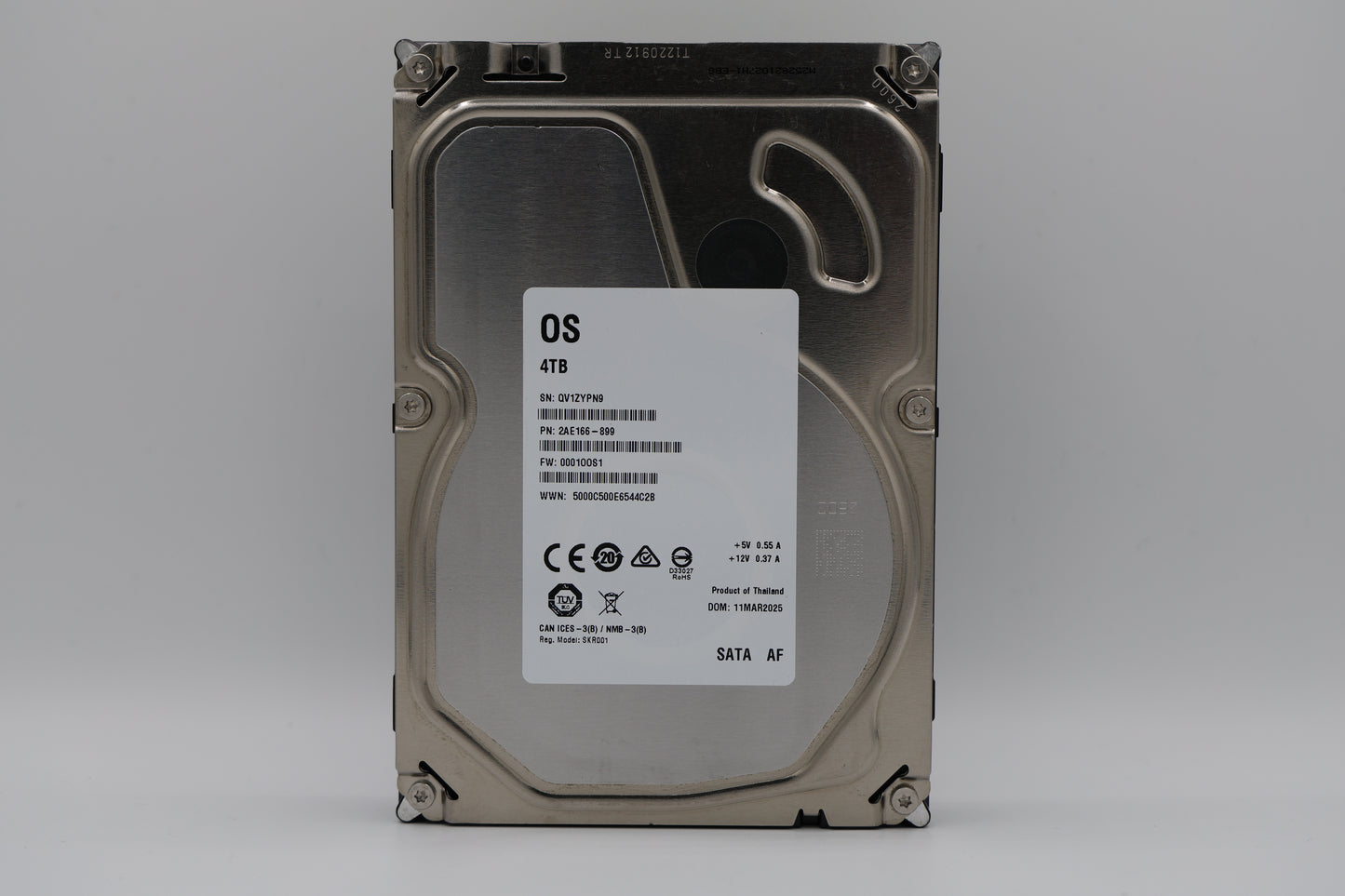 4 TB SATA 3,5” Desktop White Label Hard Drive - XX4000DM000