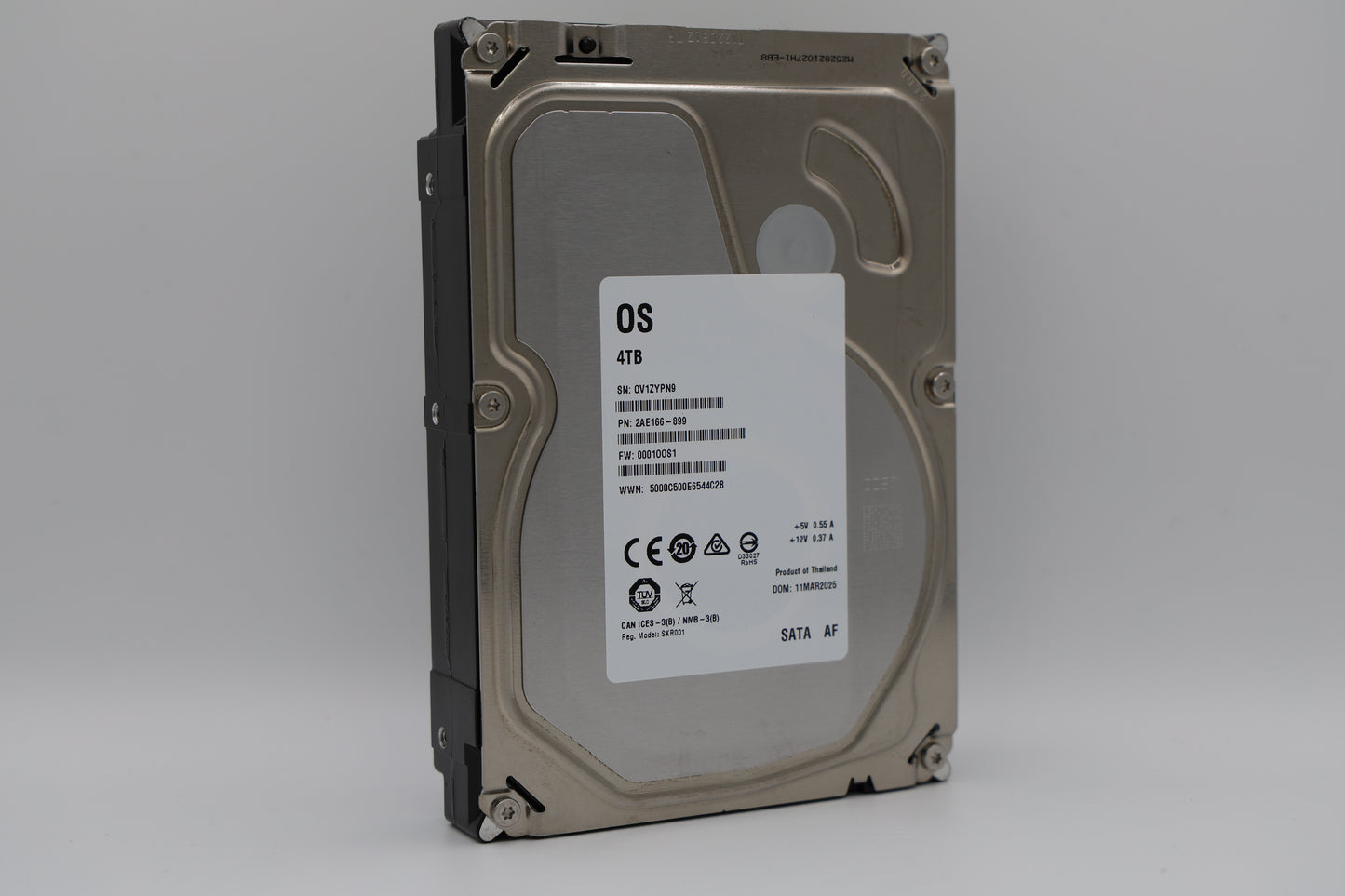 4 TB SATA 3,5” Desktop White Label Hard Drive - XX4000DM000