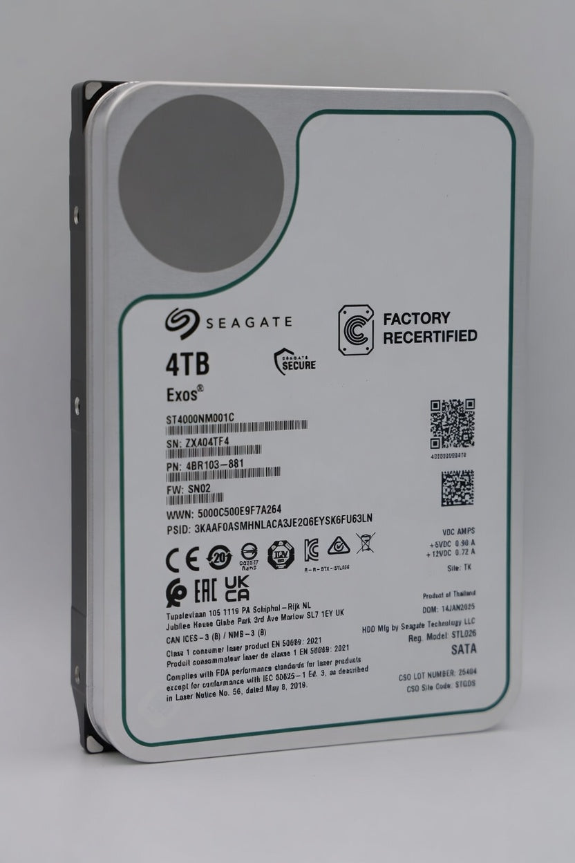 Seagate Exos 4 TB SATA Recertified Hard Drive - ST4000NM001C