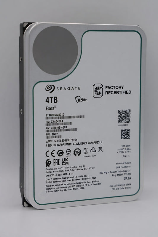 Seagate Exos 4 TB SATA Recertified Hard Drive - ST4000NM001C