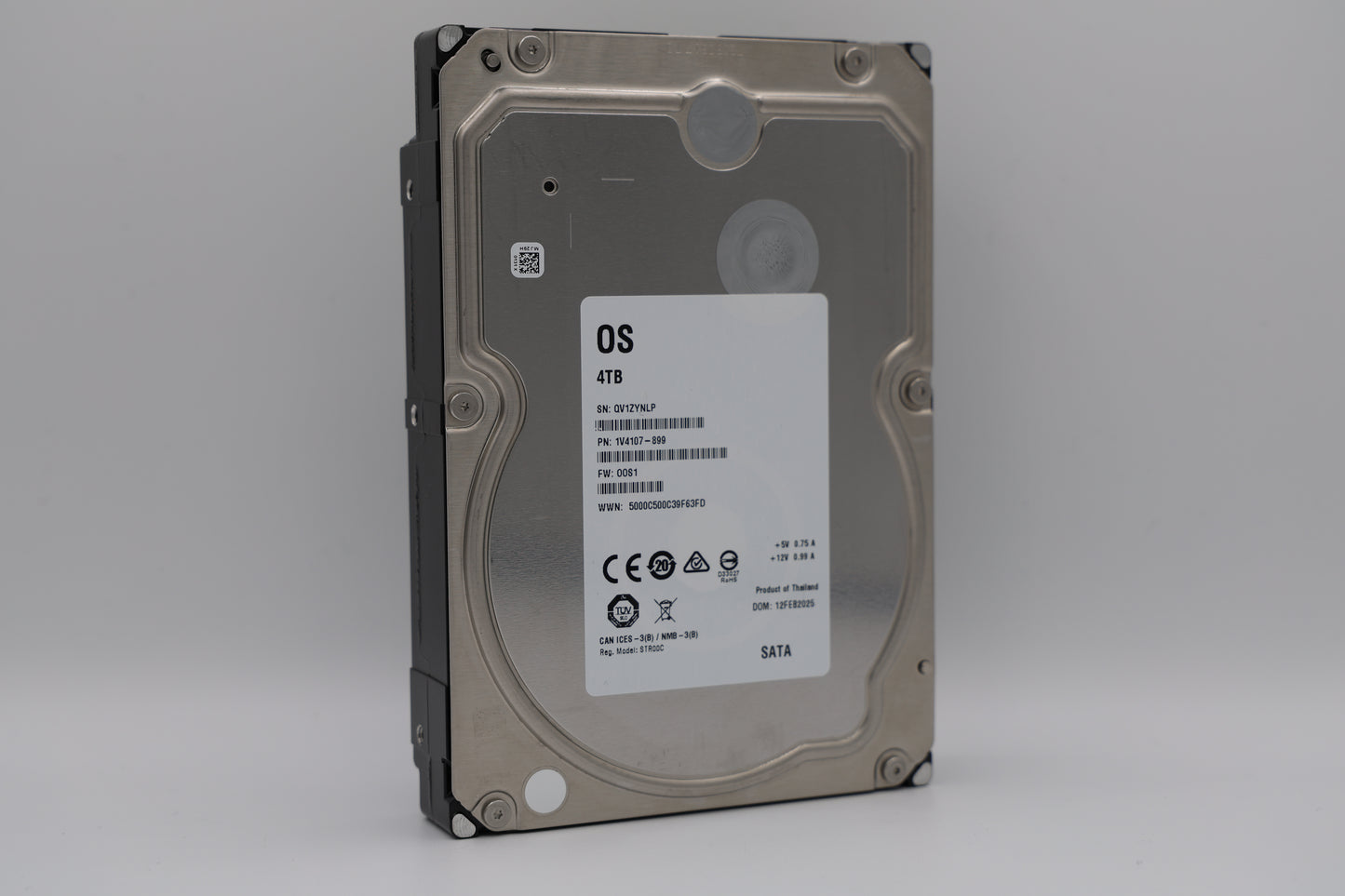 4 TB SATA 3,5" Enterprise White Label Hard Drive - XX4000NM000D