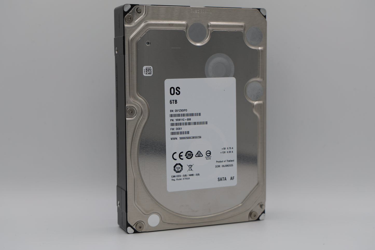 6 TB SATA 3,5” Enterprise White Label Hard Drive - XX6000NM0065