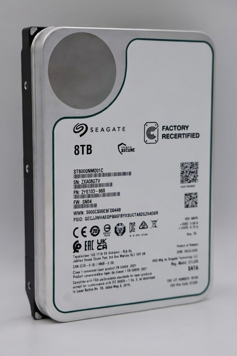 Seagate Exos 8 TB SATA Recertified Hard Drive - ST8000NM001C