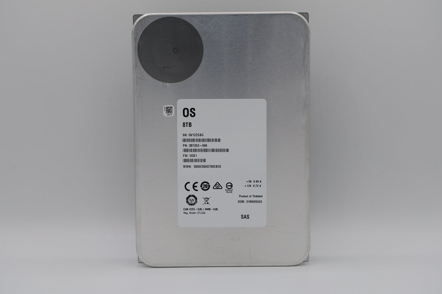 8 TB SAS 3,5” Enterprise White Label Hard Drive - XX8000NM002G