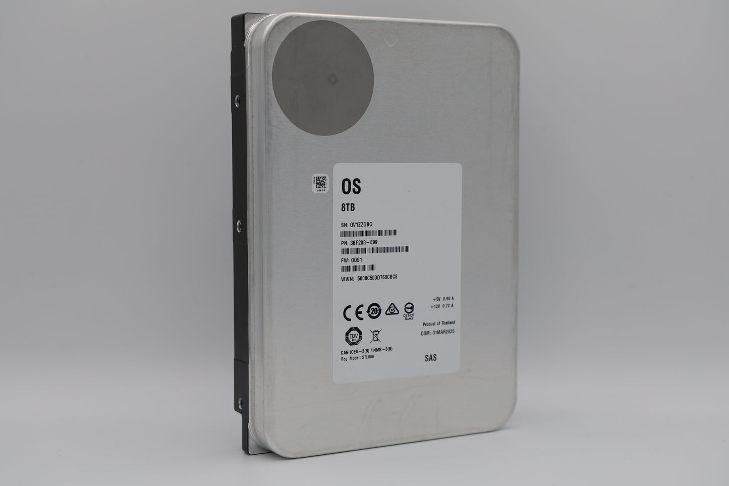 8 TB SAS 3,5” Enterprise White Label Hard Drive - XX8000NM002G